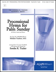 Processional for Palm Sunday Handbell sheet music cover Thumbnail